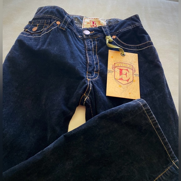 Navy Brushed Jean Boot Cut Sz 30 Division E Mens - Picture 3 of 10